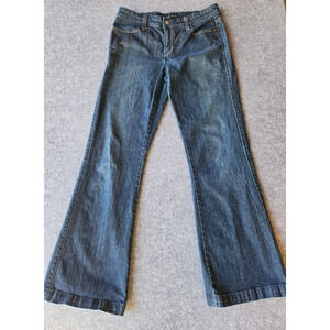 Levi's Jeans Women's Night Blues Boot Cut Jeans 6M Rhinestone Accents 31x32